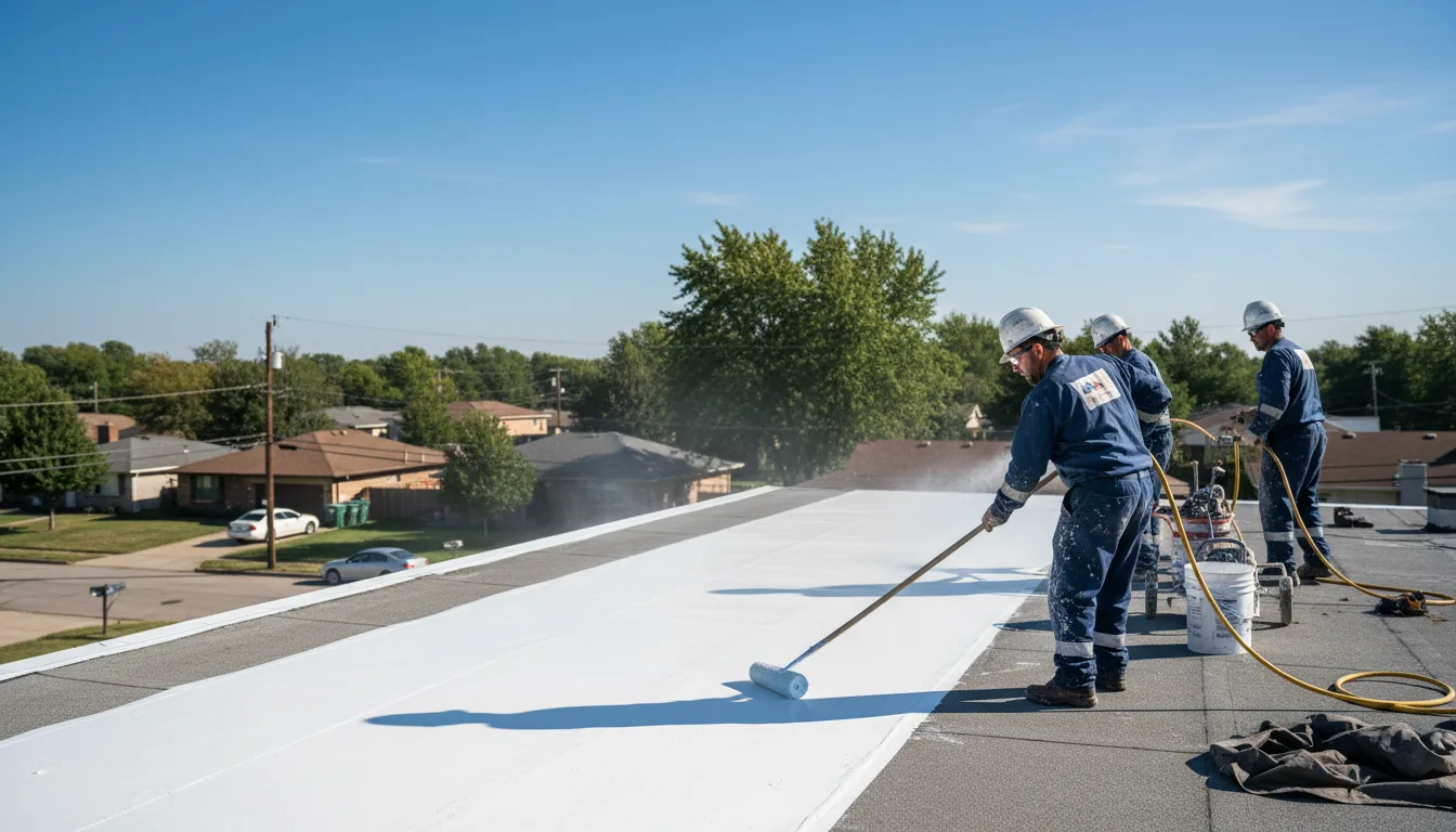 Commercial roof coating in Leeds, ND near me
